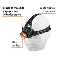 Linterna de minero, 300 lúmenes, 1 LED, recargable - LI-CA-300R / 12890 Linterna de minero, 300 lúmenes, 1 LED, recargable - LI-CA-300R / 12890