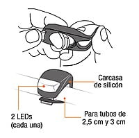 Juego 1 linterna delantera y 1 trasera p/bicicleta, Pretul - LIBI-2P / 27050 Juego 1 linterna delantera y 1 trasera p/bicicleta, Pretul - LIBI-2P / 27050