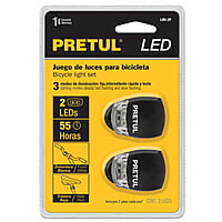 Juego 1 linterna delantera y 1 trasera p/bicicleta, Pretul - LIBI-2P / 27050 Juego 1 linterna delantera y 1 trasera p/bicicleta, Pretul - LIBI-2P / 27050