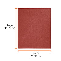 Lija de esmeril roja, grano 100 - LIMER-100 / 11645 Lija de esmeril roja, grano 100 - LIMER-100 / 11645