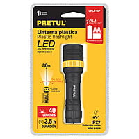 Linterna plástica, LED, 1 pila AAA, 40 lm, Pretul - LIPLA-40P / 28019 Linterna plástica, LED, 1 pila AAA, 40 lm, Pretul - LIPLA-40P / 28019