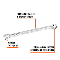 Llave combinada, extralarga, 1/4' x 125 mm - LL-2008 / 15590 Llave combinada, extralarga, 1/4' x 125 mm - LL-2008 / 15590