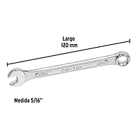 Llave combinada, 5/16' x 120 mm, Pretul - LL-2010P / 21881 Llave combinada, 5/16' x 120 mm, Pretul - LL-2010P / 21881