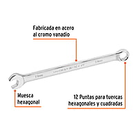 Llave combinada, extralarga, milimétrica, 11 x 183 mm - LL-2011M / 15615 Llave combinada, extralarga, milimétrica, 11 x 183 mm - LL-2011M / 15615