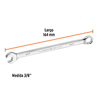 Llave combinada, extralarga, 3/8' x 164 mm - LL-2012 / 15592 Llave combinada, extralarga, 3/8' x 164 mm - LL-2012 / 15592