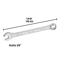 Llave combinada, 3/8' x 140 mm, Pretul - LL-2012P / 21882 Llave combinada, 3/8' x 140 mm, Pretul - LL-2012P / 21882