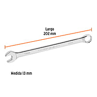Llave combinada, extralarga, milimétrica, 13 x 202 mm - LL-2013M / 15617 Llave combinada, extralarga, milimétrica, 13 x 202 mm - LL-2013M / 15617
