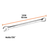 Llave combinada, extralarga, 7/16' x 183 mm - LL-2014 / 15593 Llave combinada, extralarga, 7/16' x 183 mm - LL-2014 / 15593