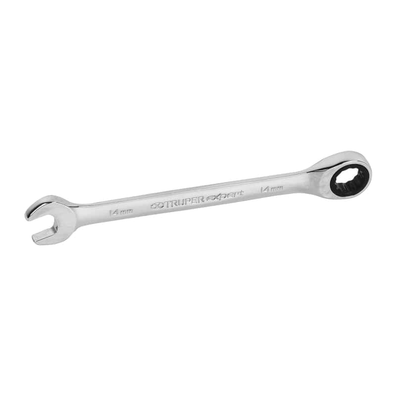 Llave combinada con matraca, 14 x 186 mm, Truper Expert - LL-2014MX / 15746 Llave combinada con matraca, 14 x 186 mm, Truper Expert - LL-2014MX / 15746