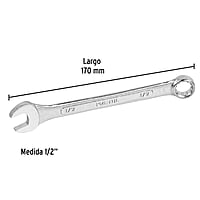 Llave combinada, 1/2' x 145 mm, Pretul - LL-2016P / 21884 Llave combinada, 1/2' x 145 mm, Pretul - LL-2016P / 21884