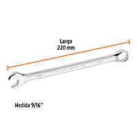 Llave combinada, extralarga, 9/16' x 220 mm - LL-2018 / 15595 Llave combinada, extralarga, 9/16' x 220 mm - LL-2018 / 15595