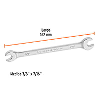 Llave española, 3/8 x 7/16' x 146 mm - LL-3021 / 15684 Llave española, 3/8 x 7/16' x 146 mm - LL-3021 / 15684