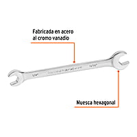 Llave española, 1/2 x 9/16' x 165 mm - LL-3026 / 15688 Llave española, 1/2 x 9/16' x 165 mm - LL-3026 / 15688