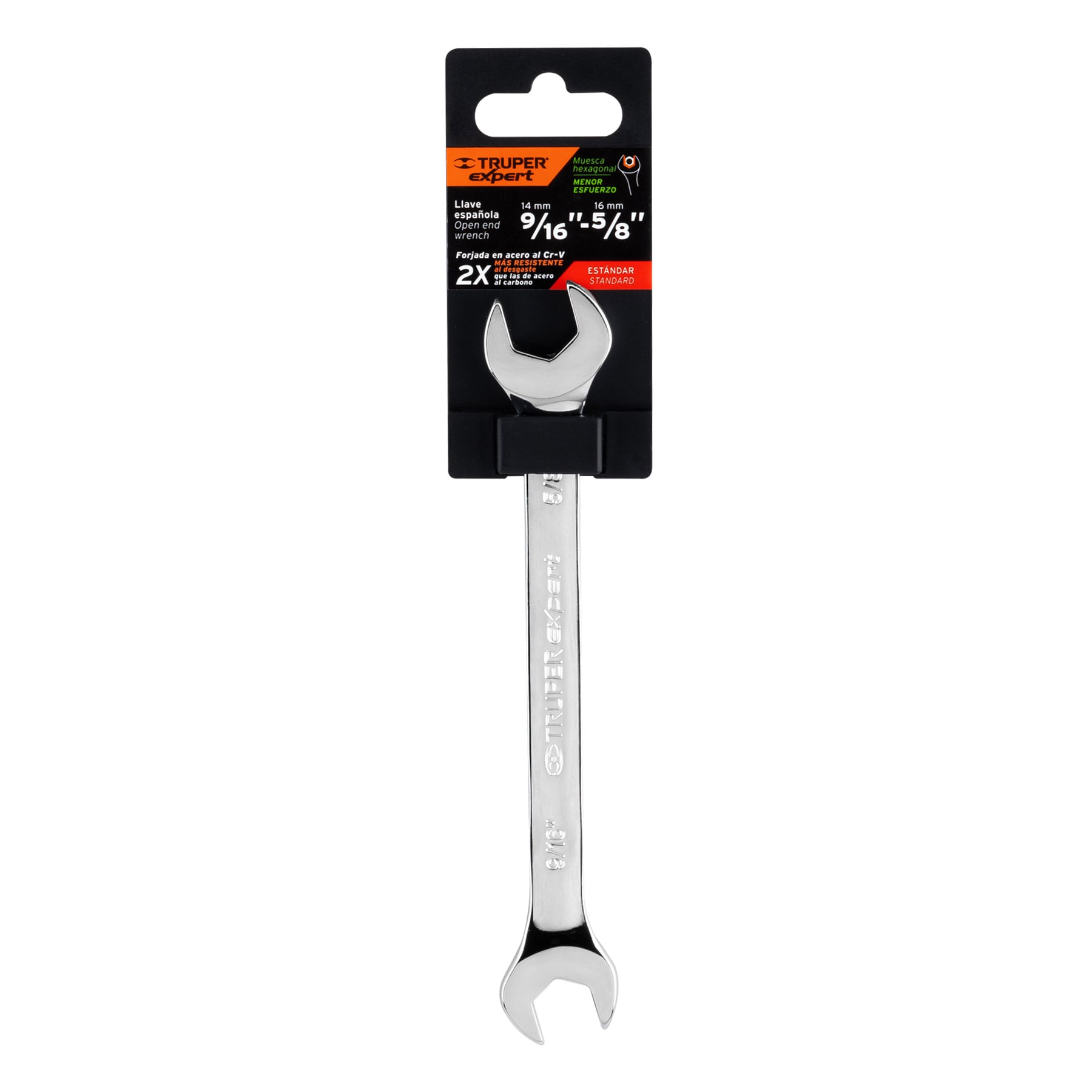 Llave española, 9/16 x 5/8' x 185 mm - LL-3030 / 15690 Llave española, 9/16 x 5/8' x 185 mm - LL-3030 / 15690