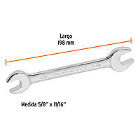 Llave española, 5/8 x 11/16' x 185 mm - LL-3034 / 15694 Llave española, 5/8 x 11/16' x 185 mm - LL-3034 / 15694