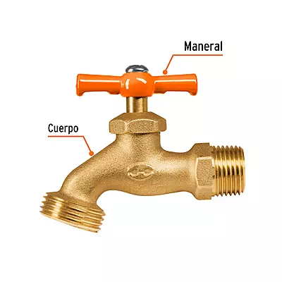Llave de nariz para jardín, 1/2' en blíster, Truper - LLJ-140B / 13147