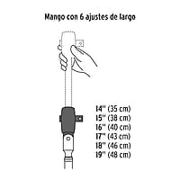 Matraca telescópica cuadro 1/2' cabeza articulada - M-1290 / 13220 Matraca telescópica cuadro 1/2' cabeza articulada - M-1290 / 13220