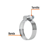 Bolsa con 2 abrazaderas 20 de acero inoxidable - M-20B / 10012 Bolsa con 2 abrazaderas 20 de acero inoxidable - M-20B / 10012