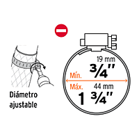 Bolsa con 2 abrazaderas 20 de acero inoxidable - M-20B / 10012 Bolsa con 2 abrazaderas 20 de acero inoxidable - M-20B / 10012