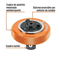 Matraca cuadro 3/8' tipo perilla - M-3849-P / 13652 Matraca cuadro 3/8' tipo perilla - M-3849-P / 13652