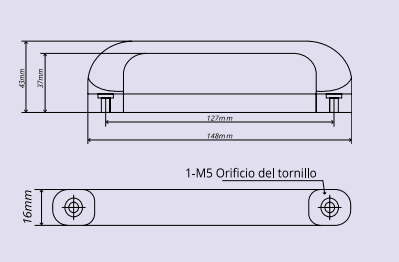 MANIJA PUERTA CONSERVADOR HIELO MODELO YL-573 MJPTCA002 MANIJA PUERTA CONSERVADOR HIELO MODELO YL-573 MJPTCA002