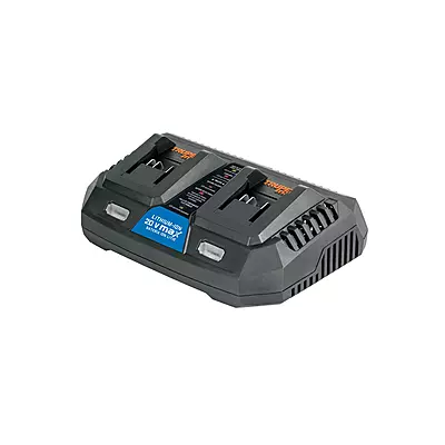 Cargador dual de baterías de ion litio 20V, TRUPER MAX, 102492 - MAX-CA2