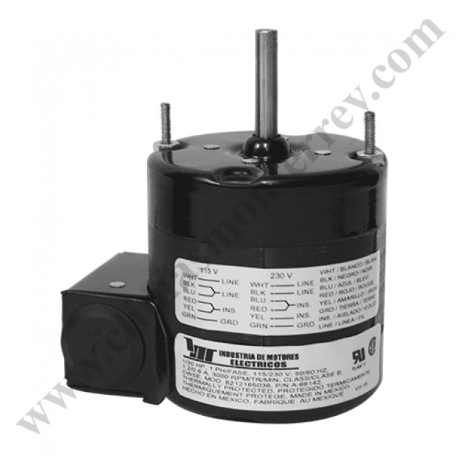 Motor Mcmillan,Mod:8212165036,4 Polos, 1/30 Hp,1Ph/Fase,115/230V,50/60Hz,1.2/0.6A,3000Rpm, Rotacion Cwse, Clase B - 8212165036 Motor Mcmillan,Mod:8212165036,4 Polos, 1/30 Hp,1Ph/Fase,115/230V,50/60Hz,1.2/0.6A,3000Rpm, Rotacion Cwse, Clase B - 8212165036