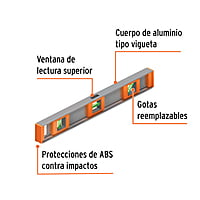nivel-profesional-de-18-con-protección-de-abs-truper-np-18-17034 nivel-profesional-de-18-con-protección-de-abs-truper-np-18-17034