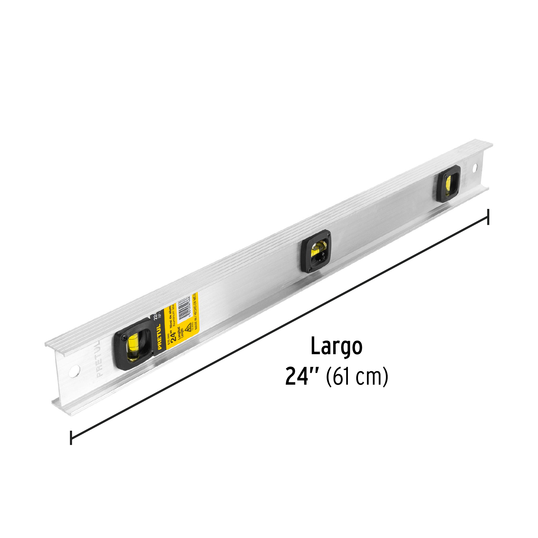 nivel-de-24-con-cuerpo-de-aluminio-pretul-np-24p-22460 nivel-de-24-con-cuerpo-de-aluminio-pretul-np-24p-22460