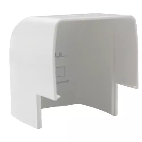 Codo Exterior 90° para Canaleta Blanco 80mm, OPTIMAL DUCT - ODCO.80