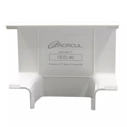 Conexion T para Canaleta Blanco 80mm, OPTIMAL DUCT - ODTJ-80 Conexion T para Canaleta Blanco 80mm, OPTIMAL DUCT - ODTJ-80