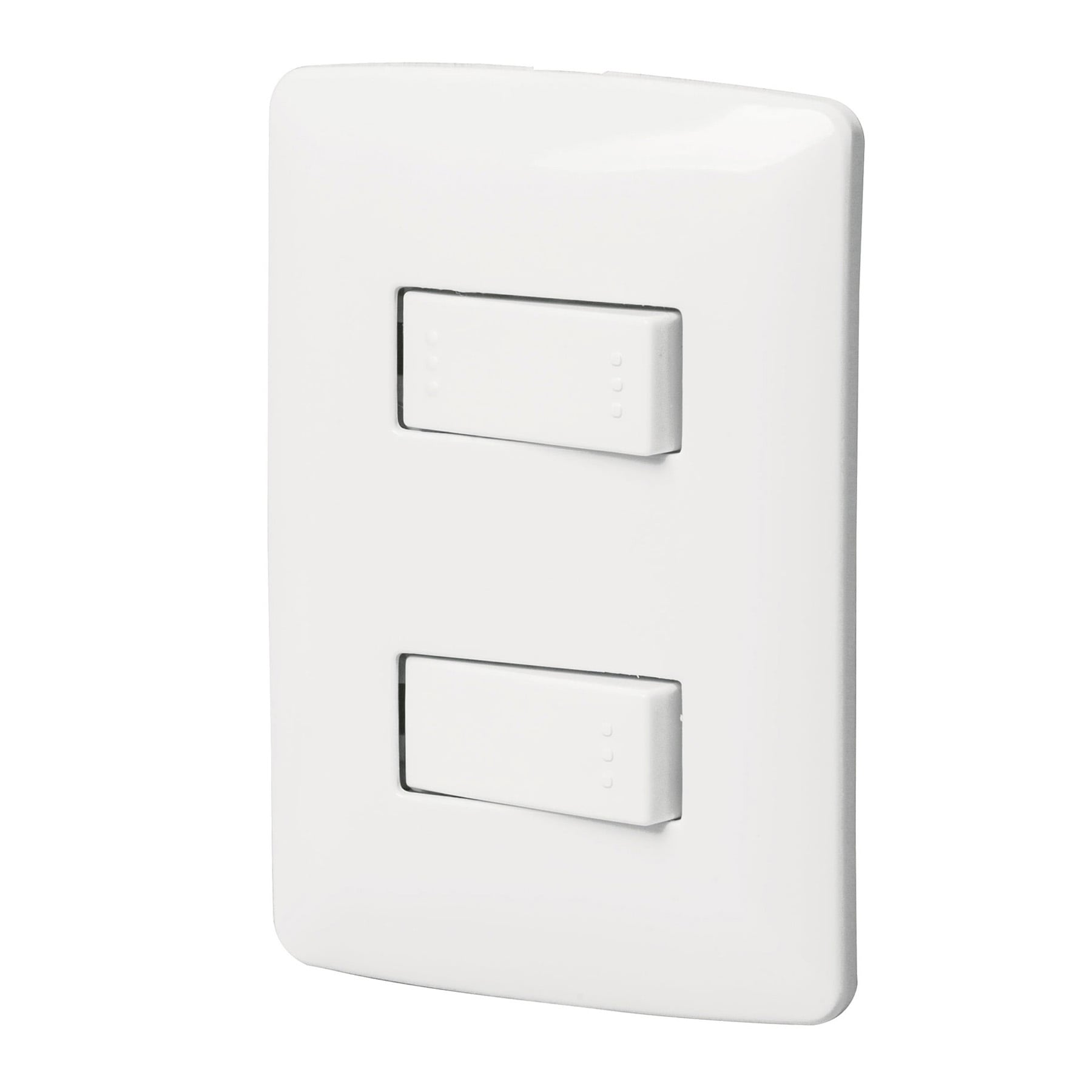 Placa armada 1 interruptor 1 escalera,blanco, línea Italiana - PA-APDO-EIB / 46462