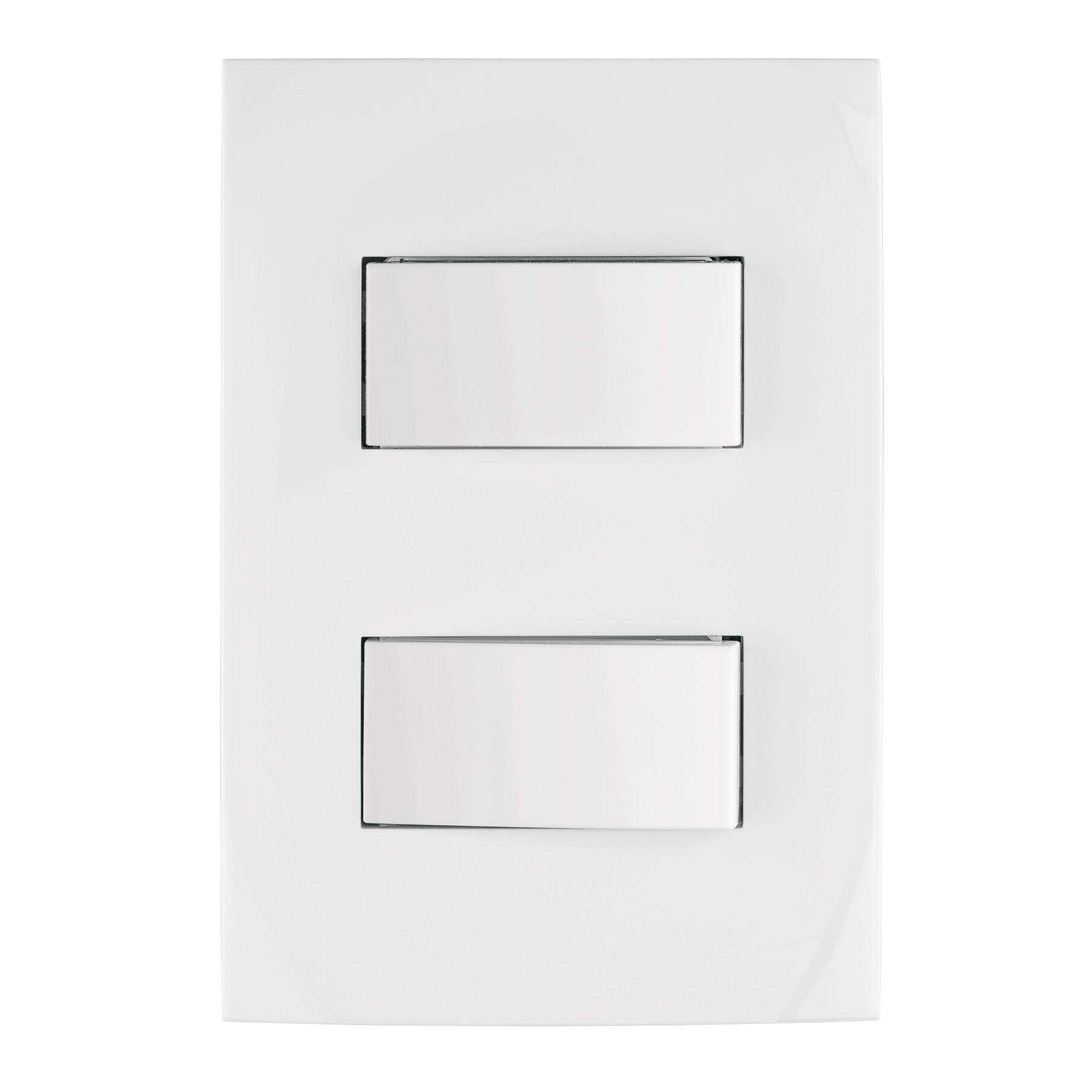 Placa armada interruptor sencillo y escalera, Oslo, blanco - PA-APDO-EOB / 46495