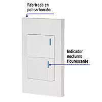 Placa armada 2interruptores 1de 3vías,1.5mod,Española blanco - PA-APDO15-EEB / 45601 Placa armada 2interruptores 1de 3vías,1.5mod,Española blanco - PA-APDO15-EEB / 45601