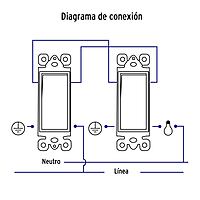 Placa armada con interruptor de tres vías, línea Classic - PA-APSE-ECLP / 40020 Placa armada con interruptor de tres vías, línea Classic - PA-APSE-ECLP / 40020