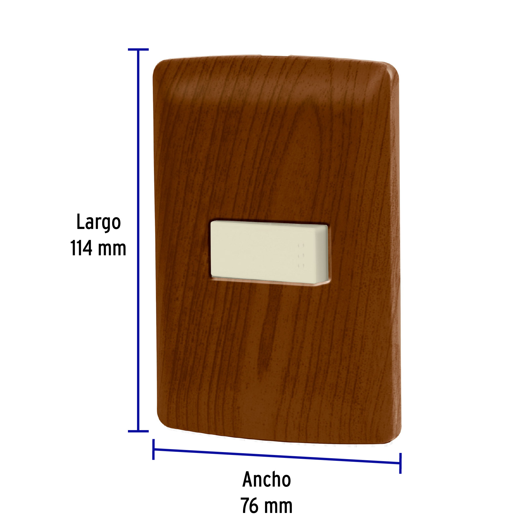 Placa armada 1 interruptor escalera, madera, línea Italiana - PA-APSE-EIM / 49924 Placa armada 1 interruptor escalera, madera, línea Italiana - PA-APSE-EIM / 49924