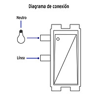 Placa armada 1 interruptor sencillo plata, línea Italiana - PA-APSE-IP / 46477 Placa armada 1 interruptor sencillo plata, línea Italiana - PA-APSE-IP / 46477