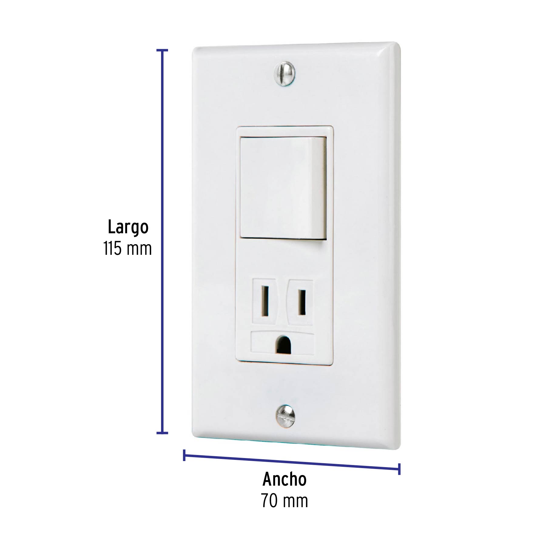 Placa armada contacto e interruptor Classic - PA-COAP-CLP / 40018 Placa armada contacto e interruptor Classic - PA-COAP-CLP / 40018