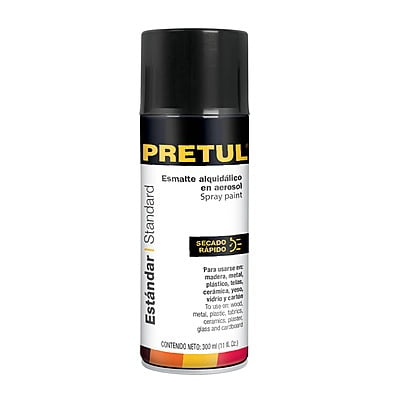 Pintura en aerosol, negro brillante, Pretul - PA-NB-P / 27170