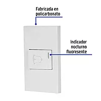 Placa armada 1 interruptor de timbre,1.5mod, Española,blanco - PA-TI-EB / 45604 Placa armada 1 interruptor de timbre,1.5mod, Española,blanco - PA-TI-EB / 45604
