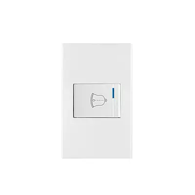 Placa armada 1 interruptor de timbre,1.5mod, Española,blanco - PA-TI-EB / 45604