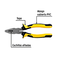 pinza-para-electricista-8-mango-comfort-grip-pretul-pel-8px-22674 pinza-para-electricista-8-mango-comfort-grip-pretul-pel-8px-22674