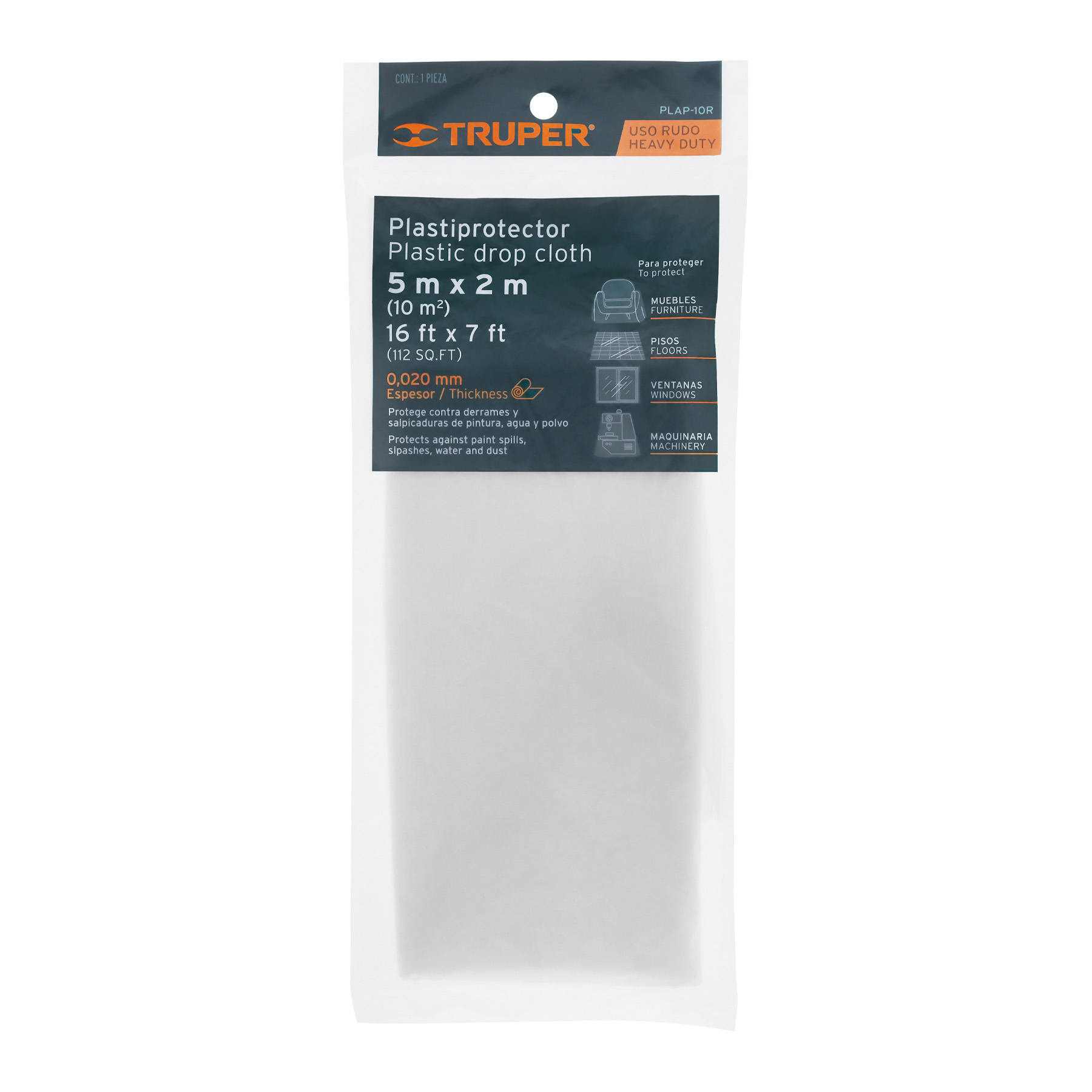 Plastiprotector 10 m2, uso rudo - PLAP-10R / 11108 Plastiprotector 10 m2, uso rudo - PLAP-10R / 11108