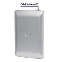 Placa de ABS ciega, línea italiana, color plata - PPC-IP / 46396 Placa de ABS ciega, línea italiana, color plata - PPC-IP / 46396
