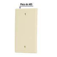 Placa de ABS ciega, Standard, marfil - PPCI-S / 46400 Placa de ABS ciega, Standard, marfil - PPCI-S / 46400