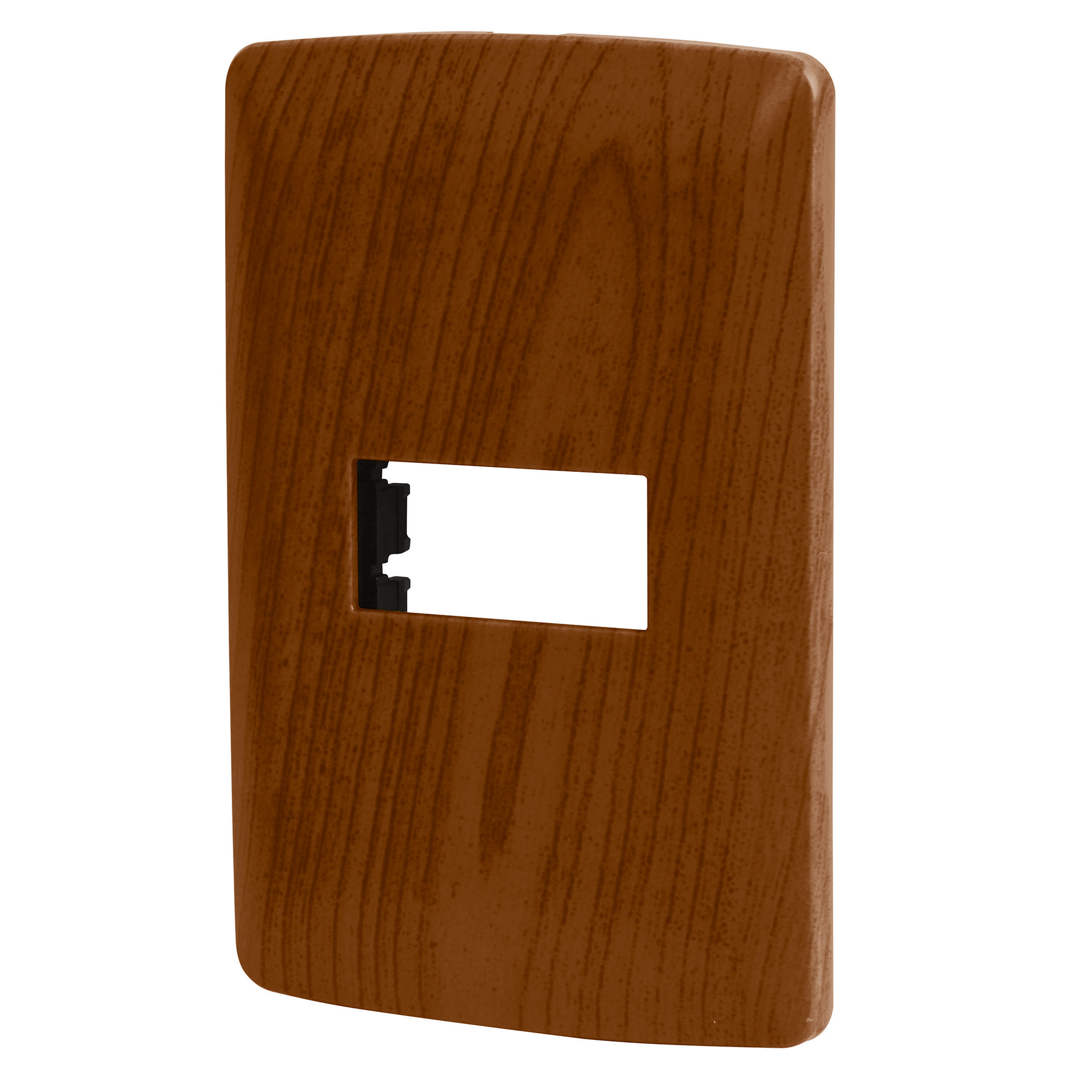 Placa 1 módulo de ABS, línea Italiana, acabado madera - PPSE-IM / 46392