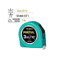 flexómetro-verde-3-m-cinta-13-mm-pretul-tarjeta-plástic-pro-3meb-r-21611 flexómetro-verde-3-m-cinta-13-mm-pretul-tarjeta-plástic-pro-3meb-r-21611