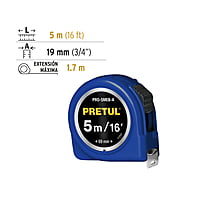 flexómetro-azul-5-m-cinta-19-mm-pretul-tarjeta-plástica-pro-5meb-a-21610 flexómetro-azul-5-m-cinta-19-mm-pretul-tarjeta-plástica-pro-5meb-a-21610