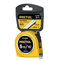 flexómetro-amarillo-5m-cinta-19mm-pretul-tarjeta-plástica-pro-5meb-21606 flexómetro-amarillo-5m-cinta-19mm-pretul-tarjeta-plástica-pro-5meb-21606