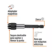 Extensión magnética 5', para puntas, cambio rápido, EXPERT, 101964 - PUDE-90125